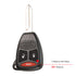 Jingyuqin Car Key Shell Case for Chrysler, Dodge, RAM, Jeep - 2/3/4/5/6 Buttons