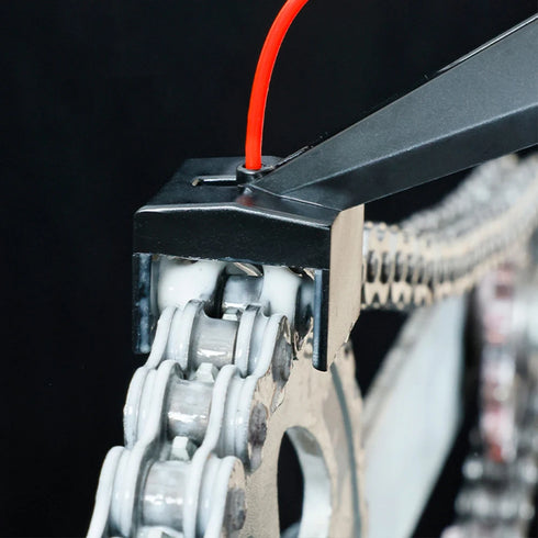 Motorcycle Chain Oiler & Cleaner Tool - Mess-Free Chain Wax & Lube Attachment