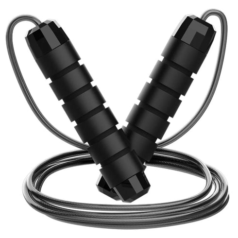 Adjustable Steel Wire Jump Rope - Tangle-Free Fitness & Workout Training