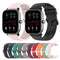 Adjustable 20mm silicone strap designed for Amazfit GTS and Bip series fitness smartwatches.