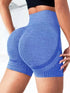 Women's High-Waist Yoga Shorts - Fitness & Workout Running Shorts