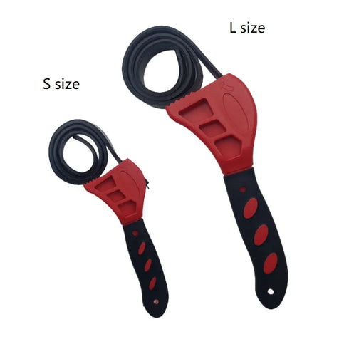 6-inch Adjustable Belt Wrench Oil Filter Puller Strap Spanner