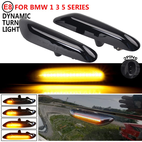 Sequential LED Turn Signal Side Marker Lights for BMW 1, 3, 5 Series