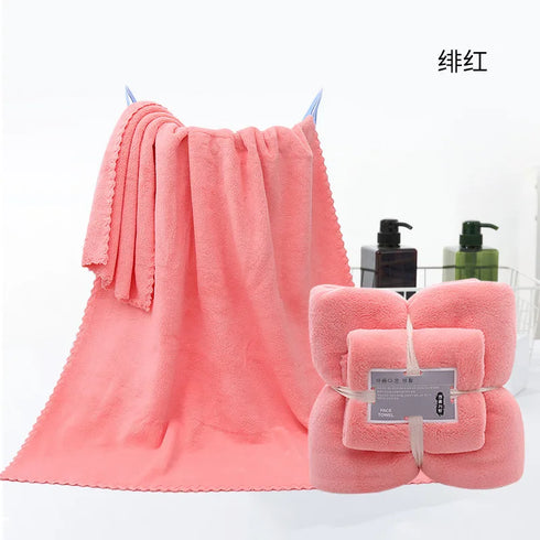 2PC Super Soft Quick-Dry Bath Towel Set
