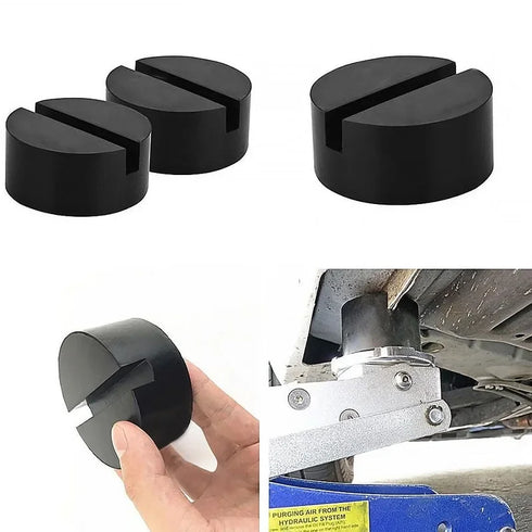 Car Lift Jack Stand Rubber Pads - Universal Slotted Frame Rail Adapter