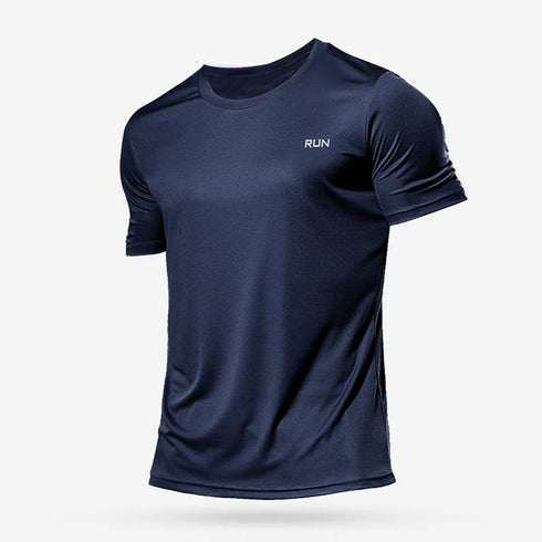 Men's Summer Quick Dry Gym T-Shirt - Oversized Fitness & Running Jersey