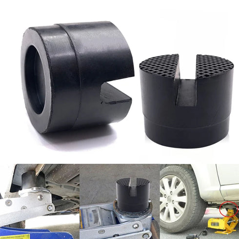 Car Lift Jack Stand Rubber Pads - Universal Slotted Frame Rail Adapter