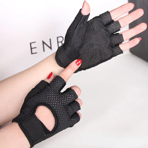 Cycling Fingerless Gloves - Breathable Anti-Slip for Men & Women