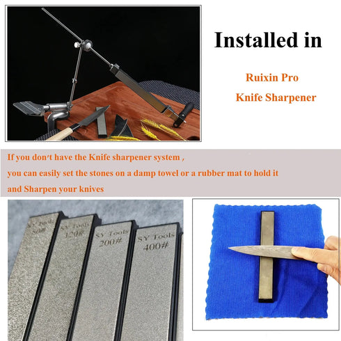 Diamond Sharpening Stone for Home & Outdoor Knives - Compatible with Apex Ruixin Pro