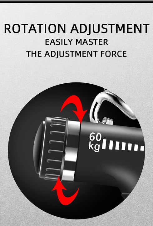 5-60kg Adjustable Hand Grip Strengthener - Wrist & Forearm Exerciser