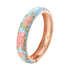 Enameled Flower Bracelet for Women – Elegant Bangle Jewelry
