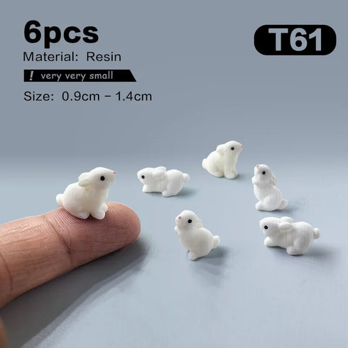 2025 Cute Easter Rabbit Figurine - DIY Fairy Garden Decor