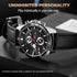 Men's Sports Style Quartz Watch – 46mm Leather Racing Design
