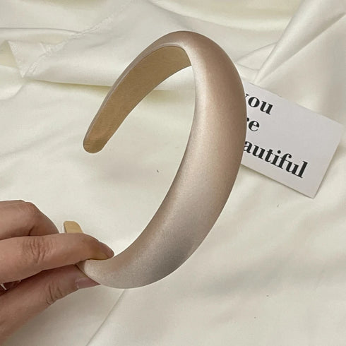 Satin Silk Hairband – Fashionable Hair Accessory for Women & Girls