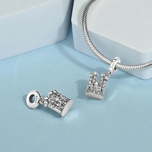 925 sterling silver celestial charm with detailed star, moon, and sun design, made for women's bracelets and necklaces.