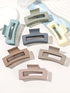 7 Pcs Big Hair Claw Clips – 3.4" Non-Slip Matte Square Clips