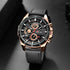 Men's Sports Style Quartz Watch – 46mm Leather Racing Design