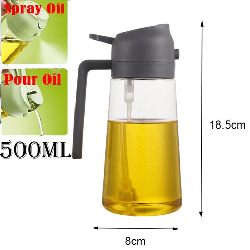 2-in-1 Air Spray Oil Dispenser Bottle for Cooking & BBQ