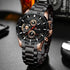 Men's Sports Style Quartz Watch – 46mm Leather Racing Design