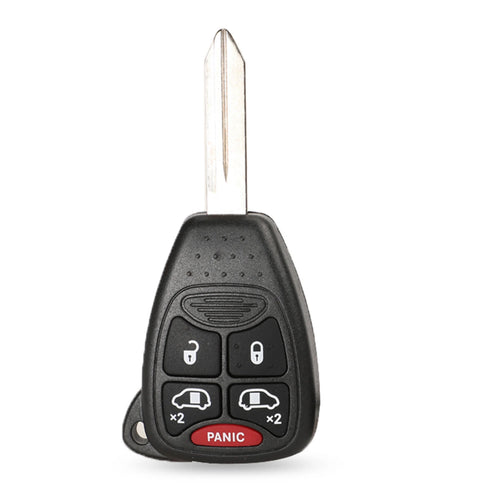 Jingyuqin Car Key Shell Case for Chrysler, Dodge, RAM, Jeep - 2/3/4/5/6 Buttons