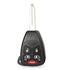 Jingyuqin Car Key Shell Case for Chrysler, Dodge, RAM, Jeep - 2/3/4/5/6 Buttons
