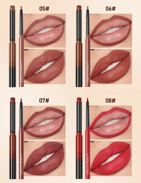 Matte Nude Lipstick Pen – Long-Lasting Waterproof Lip Liner Set