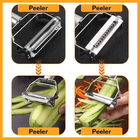 Stainless Steel Double-Head Vegetable Peeler for Fruit & Veggies