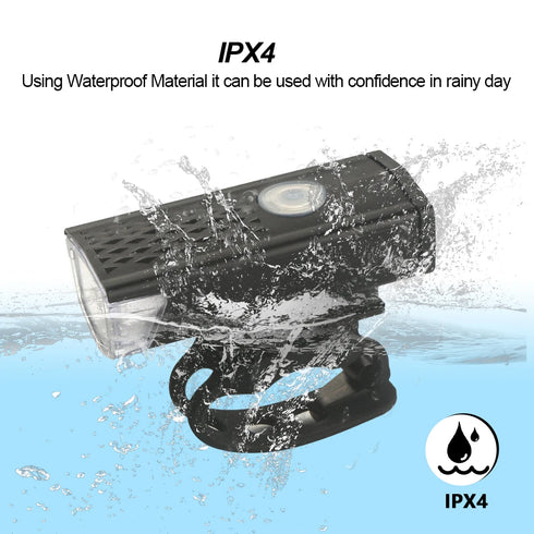 USB Rechargeable Bike Light Set