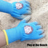 Kids Waterproof Garden Work Gloves - Non-Slip Safety Yard Gloves