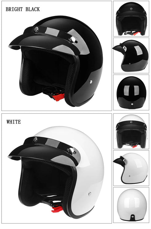 Windproof Retro Motorcycle Glasses - Folding Leather Sunglasses