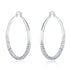 925 Sterling Silver Circle Hoop Earrings – 5CM Elegant Design