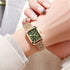 Luxury Square Quartz Watch for Women – Gold Plated Elegance
