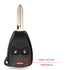 Jingyuqin Car Key Shell Case for Chrysler, Dodge, RAM, Jeep - 2/3/4/5/6 Buttons