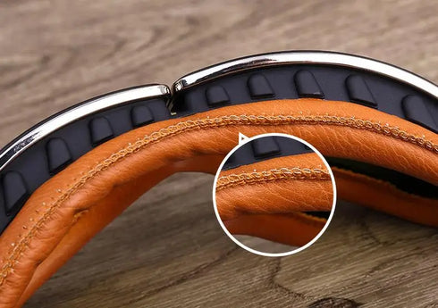 Windproof Retro Motorcycle Glasses - Folding Leather Sunglasses