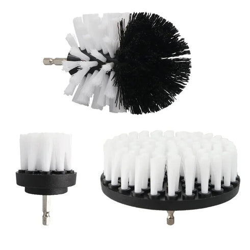 Brush Attachment Set for Power Scrubber - 2/3.5/4/5'' Cleaning Kit with Extender