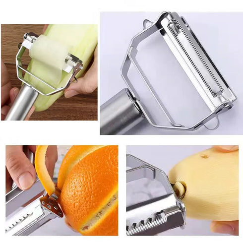 Stainless Steel Double-Head Vegetable Peeler for Fruit & Veggies