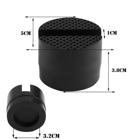 Car Lift Jack Stand Rubber Pads - Universal Slotted Frame Rail Adapter