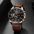 Men's Sports Style Quartz Watch – 46mm Leather Racing Design
