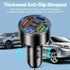Digital Display Car Charger with 3 USB Ports, PD Fast Charging Adapter