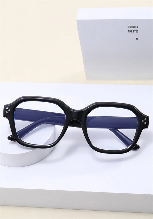 Retro Oversized Anti-Blue Light Glasses – Stylish Eyewear for Men & Women