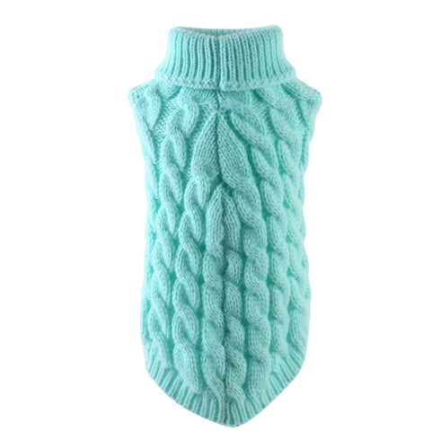 Warm Knitted Dog Sweater - Turtleneck for Small Pets
