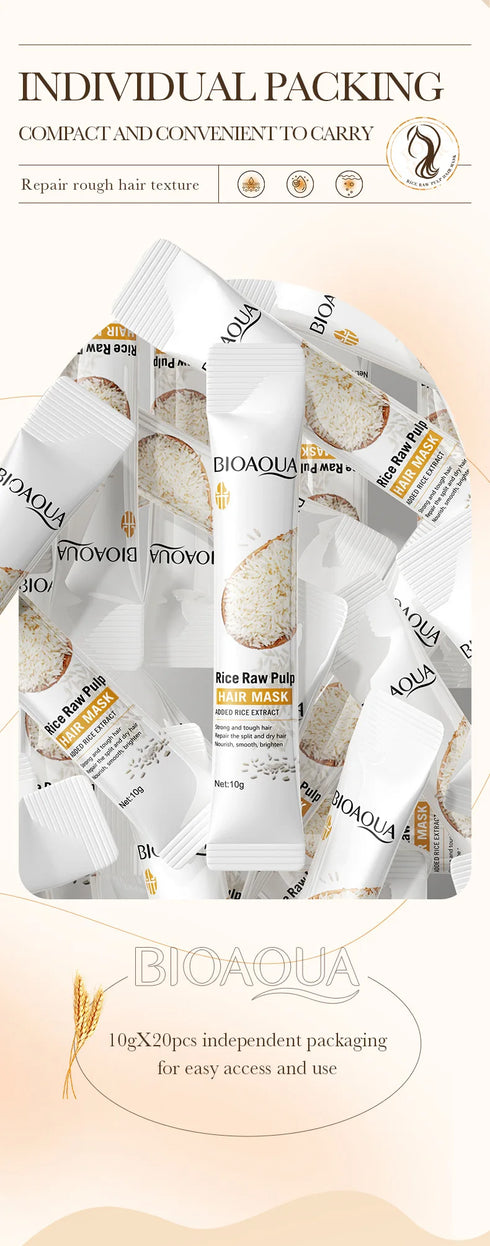 Rice Raw Pulp Hair Mask – Deep Nourishment & Repair