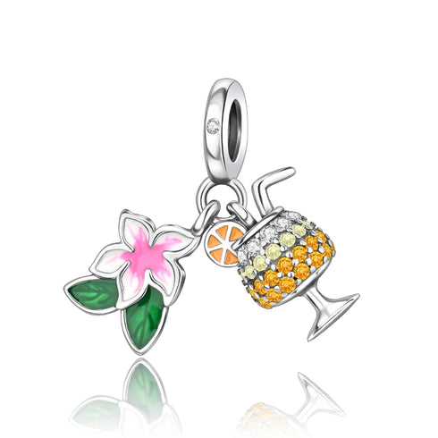 Authentic 925 Sterling Silver Star, Moon & Sun Charm