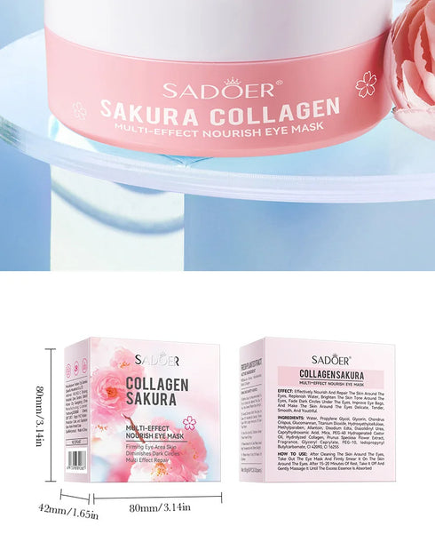 Sakura Collagen Eye Mask – Hydrating & Anti-Dark Circles