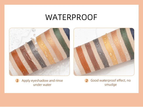 12-Color Pearlescent Eyeshadow & Eyeliner Pencil – Waterproof & Long-Lasting