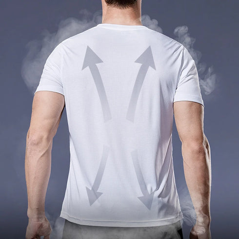 Men's Summer Quick Dry Gym T-Shirt - Oversized Fitness & Running Jersey