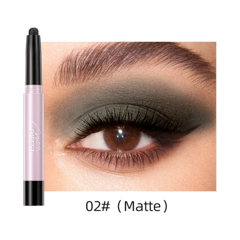 12-Color Pearlescent Eyeshadow & Eyeliner Pencil – Waterproof & Long-Lasting