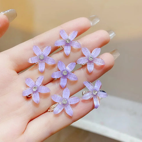10pcs Mini Flower Hair Claw Clips – Stylish Everyday Hair Accessories