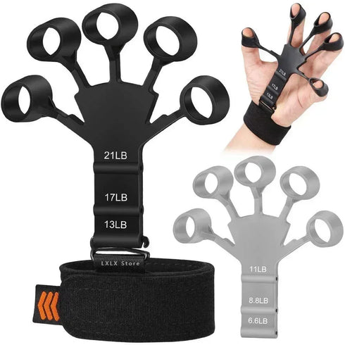 Hand Grip Strengthener & Guitar Finger Trainer