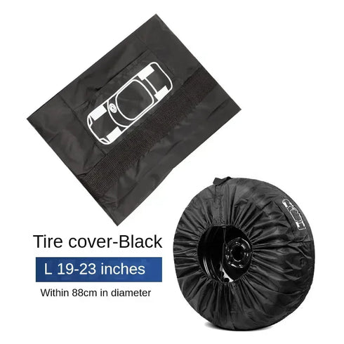 1PCS Universal Car Spare Tire Cover, Dust-proof 210D Oxford Cloth Protector